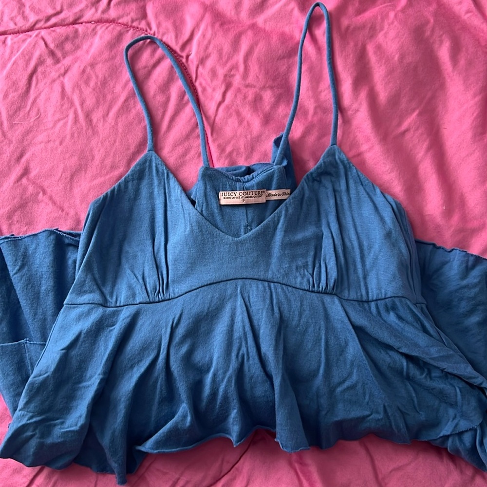 Juicy Couture ruffle tank top Petite